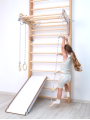 Wooden Swedish Ladder with Slider indoor playground Kittenfield K3200