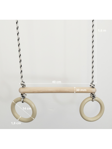 Balansoar de grădină pentru copii, bară acrobatică gimnastică, trapez