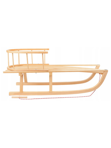 Sanie tradițională din lemn cu spătar