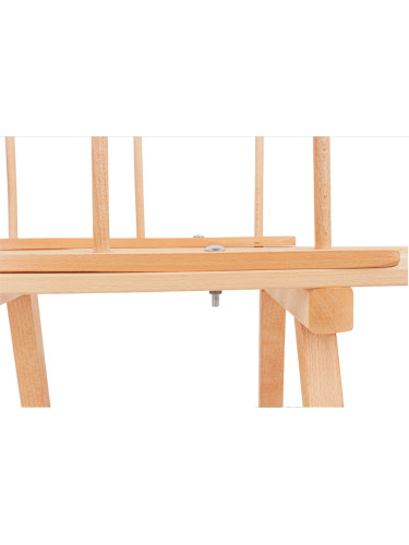 Sanie tradițională din lemn cu spătar